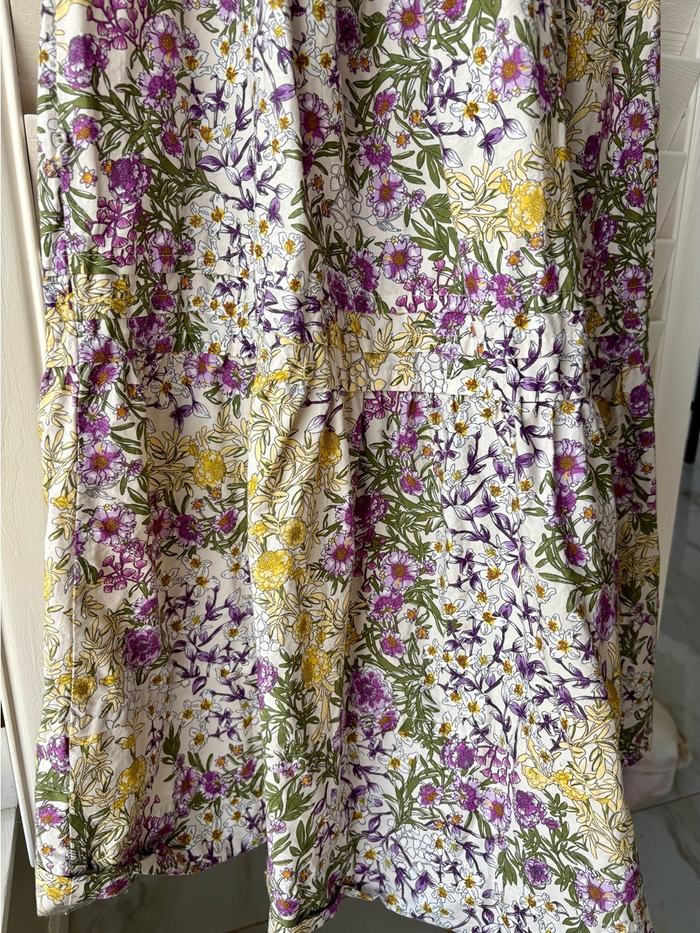 NEW Anthropologie The Somerset Maxi Dress Anthropologie V Neck Lilac Floral 2-4 - Picture 6 of 12